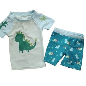 2 Piece Toddler‎ Dinosaur Swimsuit Size 2